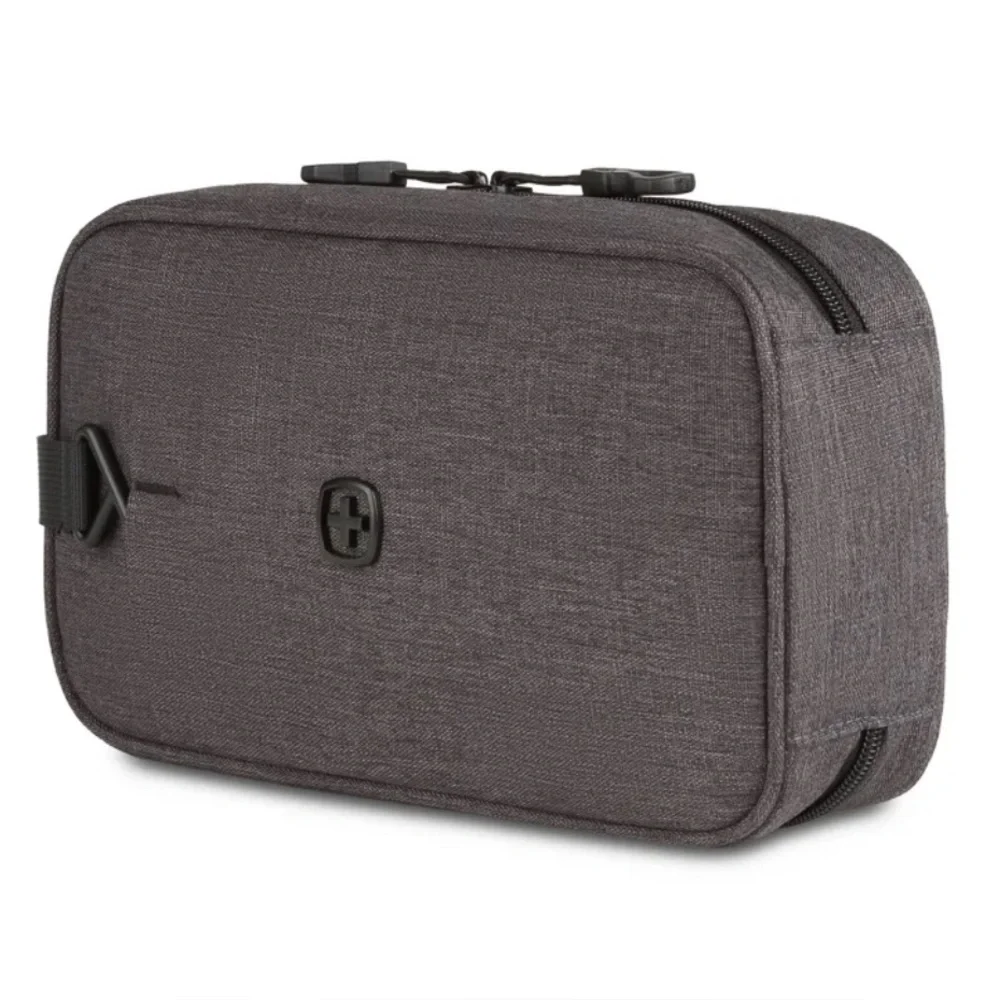 SWISS GEAR - The Vertical Fully Lined Hanging Toiletry Bag - Dark Gray. NWT